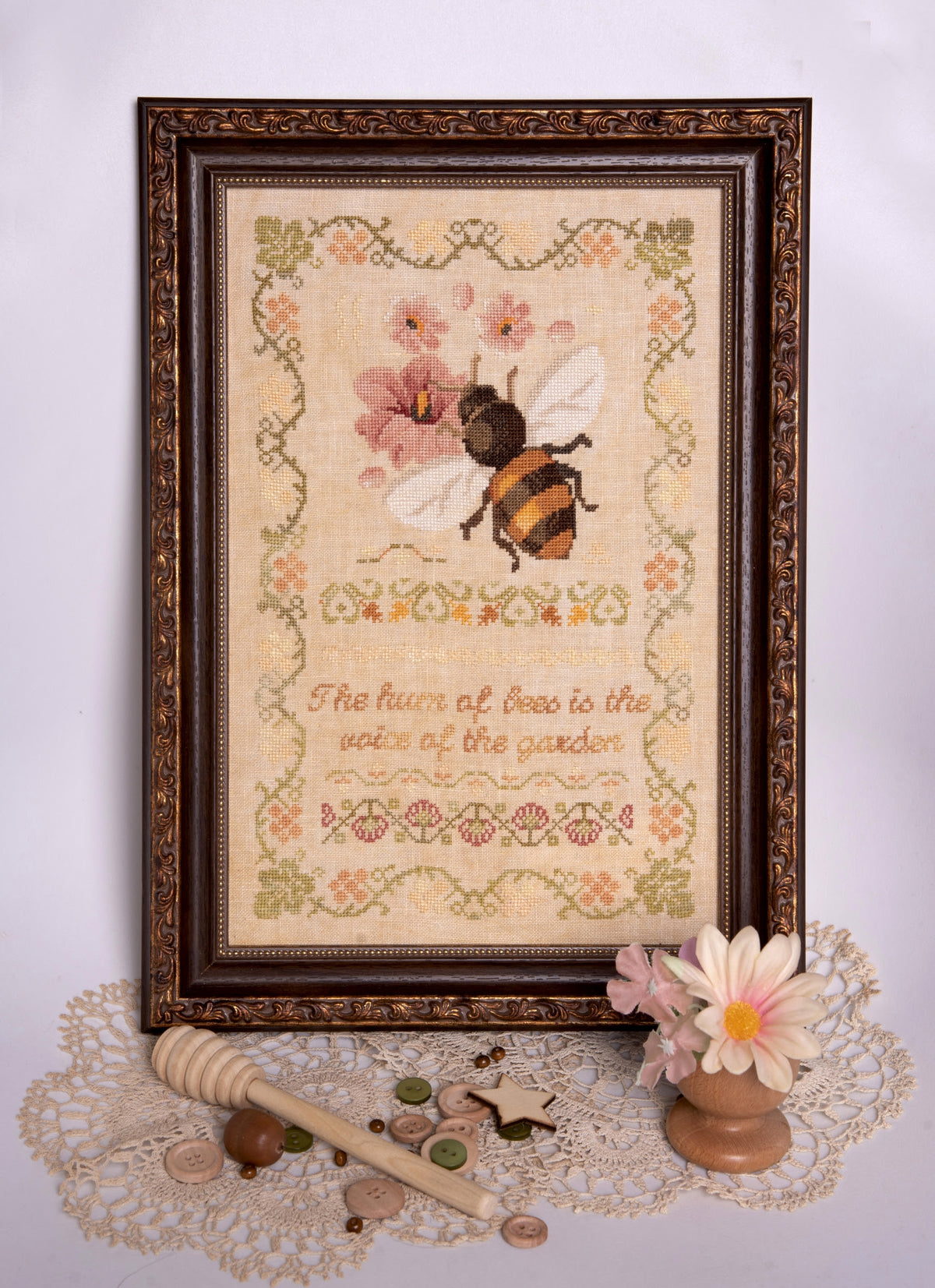 Pre-Order - The Voice of the Garden Cross Stitch by Samplers and Primitives - Paper Pattern