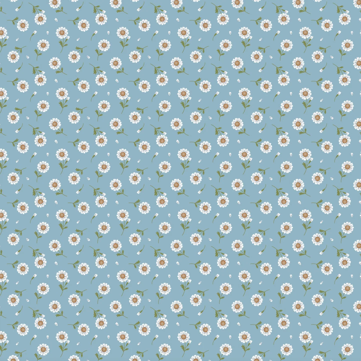 Sunshine & Chamomile | SC23505 | Tossed Daisies - Blue