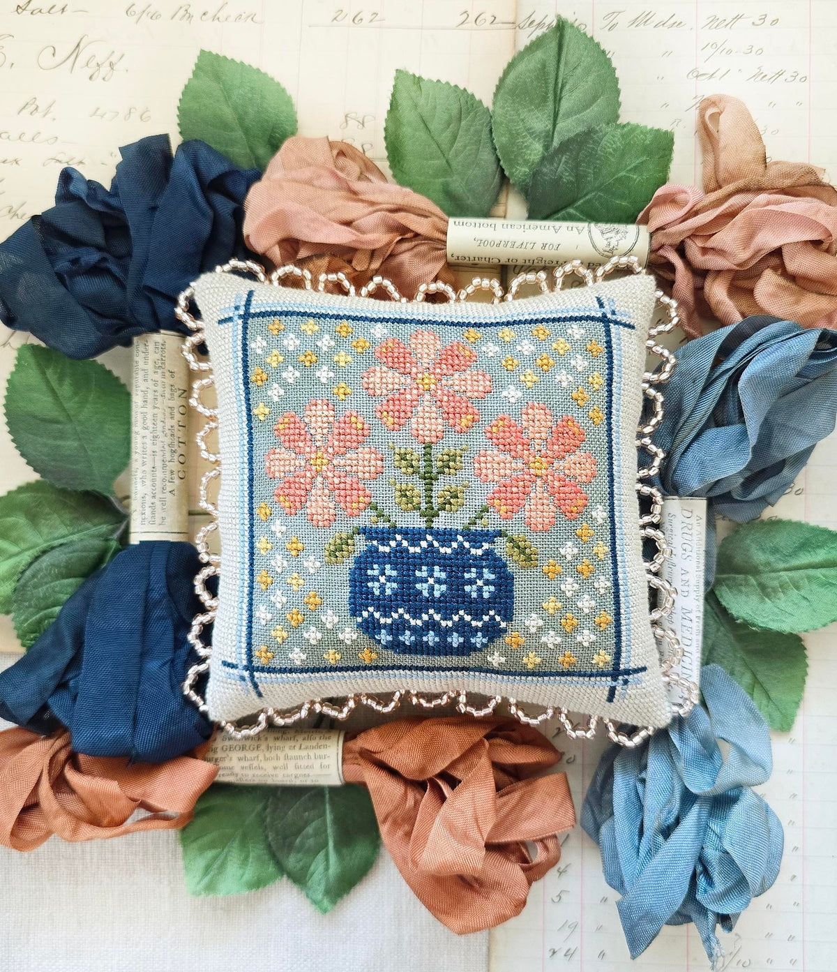 Pre-Order - Sun Soaked Cross Stitch by Hello from Liz Mathews - Paper Pattern