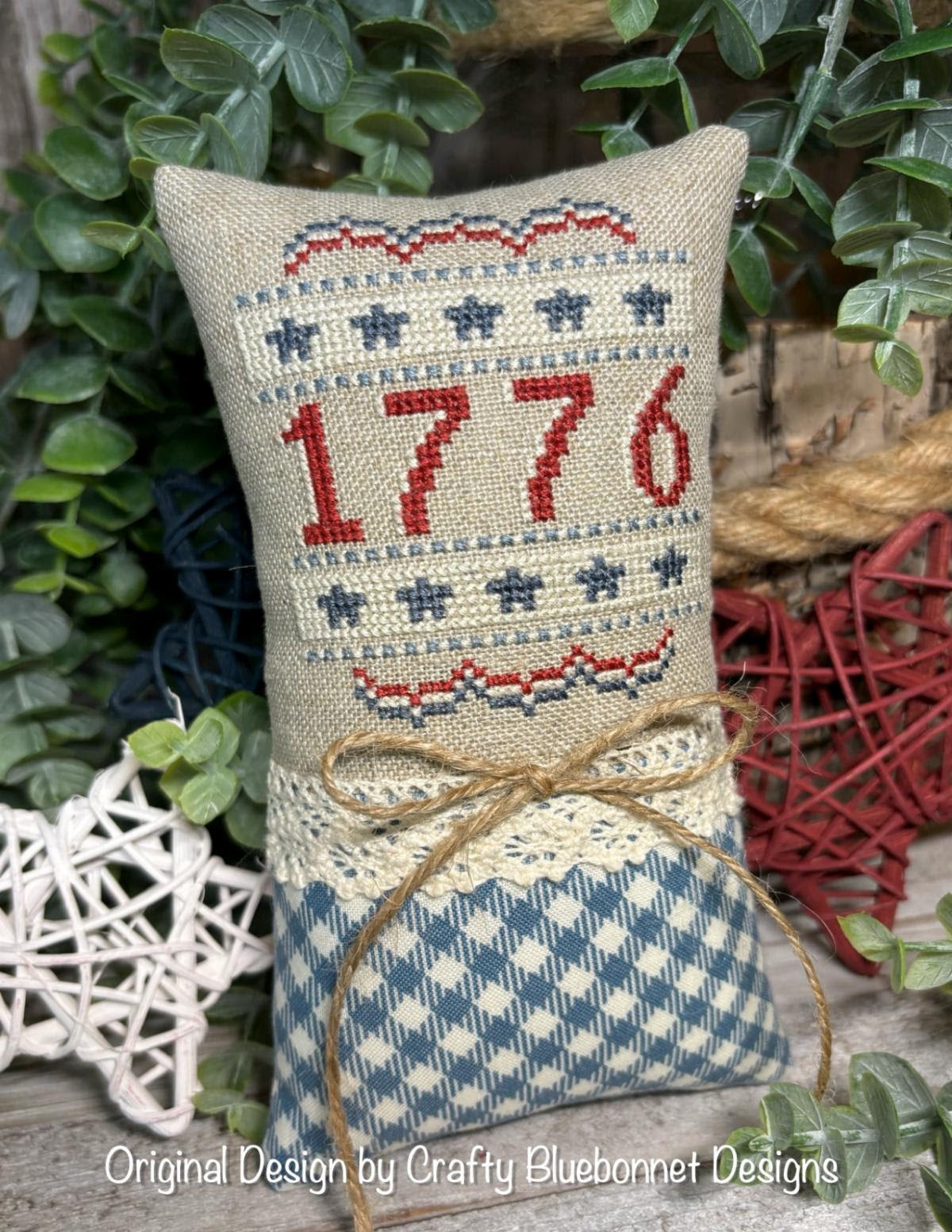 1776 Cross Stitch by Crafty Bluebonnet Designs - Paper Pattern