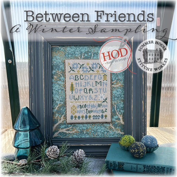 Pre-Order - Between Friends: A Winter Sampling Cross Stitch by Hands On Design - Paper Pattern