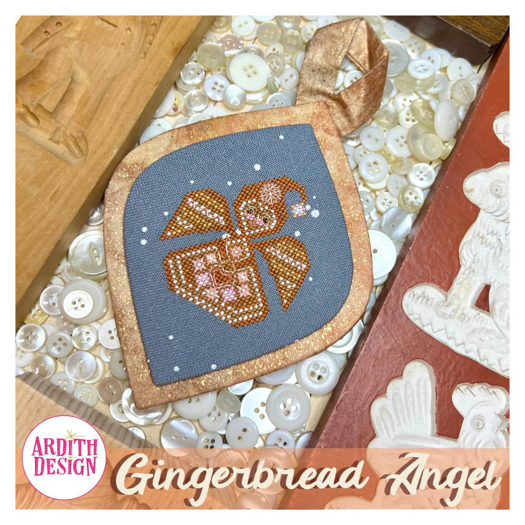 Pre-Order - Gingerbread Angel Cross Stitch by Ardith Design - Paper Pattern