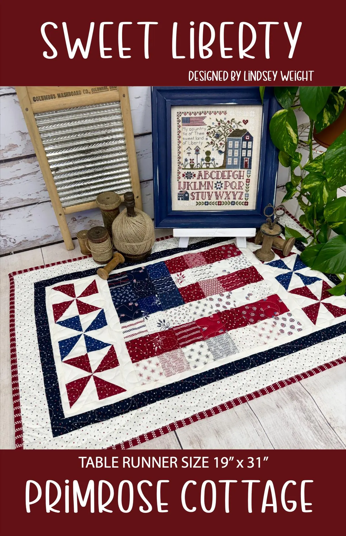 Sweet Liberty Quilt - by Lindsey Weight of Primrose Cottage Quilts - Quilt PDF Pattern