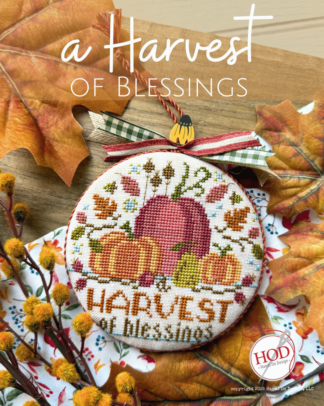 A Harvest of Blessings Cross Stitch by Hands on Design - Paper Pattern