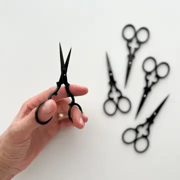 Vintage Embroidery Scissors - Black