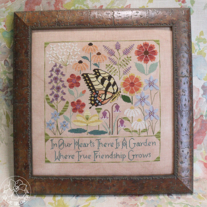PRE-ORDER - Heart's Garden Cross Stitch by The Blue Flower - Paper Pattern