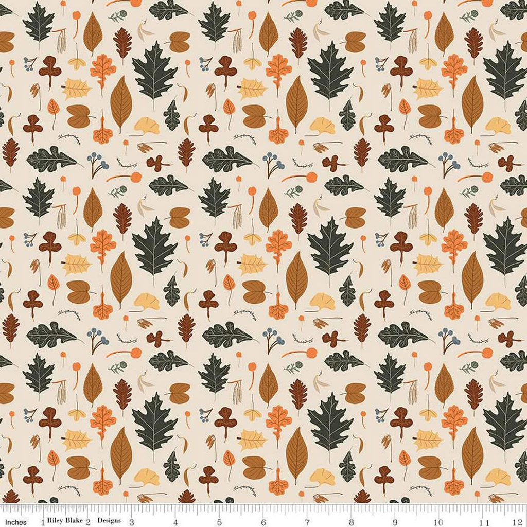 Pumpkin Spice | C14991 | Leaves - Ivory