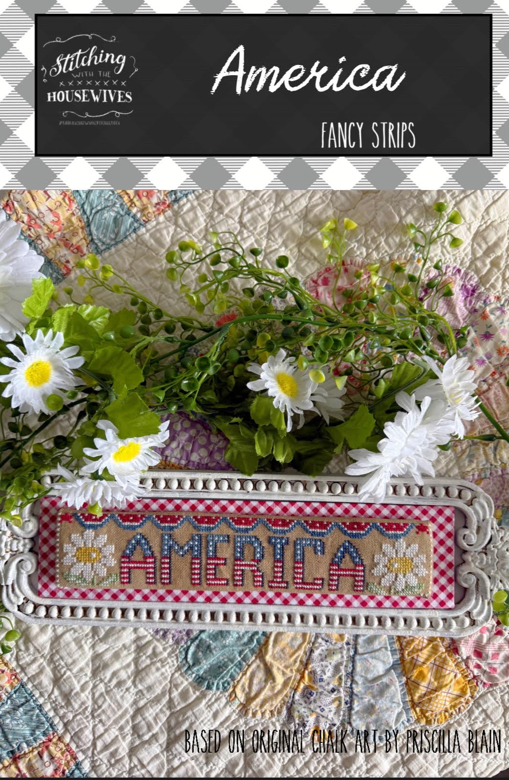 America Cross Stitch by Stitching with the Housewives - Paper Pattern