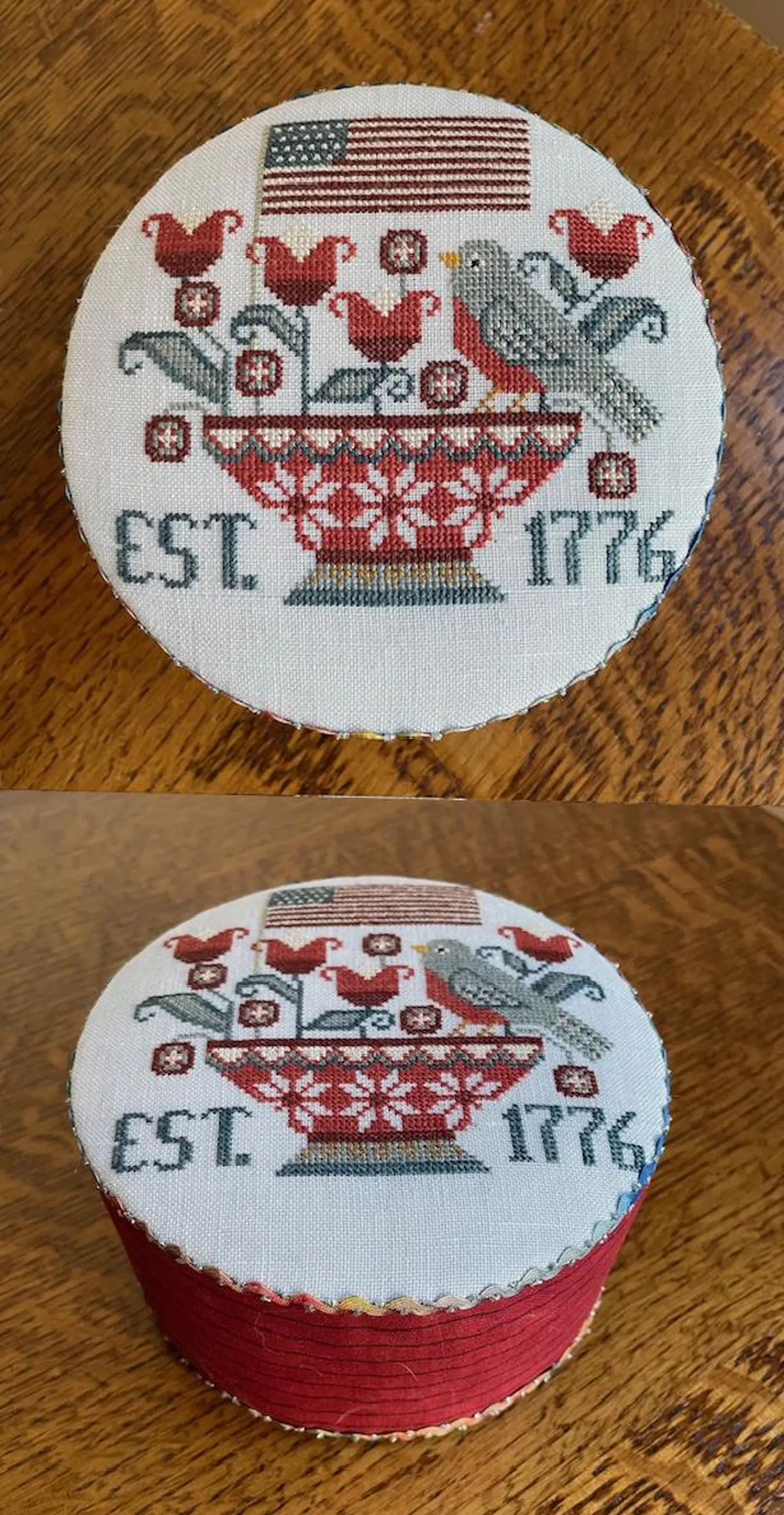 Patriotic Tweet Cross Stitch by Teresa Kogut - Paper Pattern