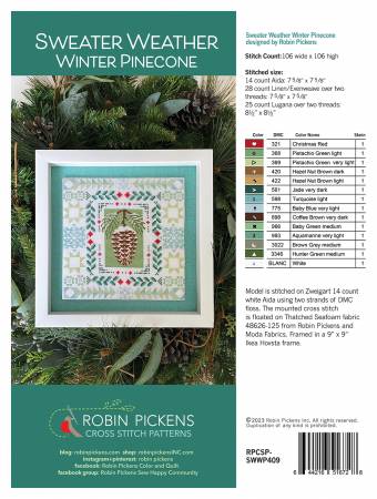 Sweater Weather: Winter Pinecone by Robin Pickens - Paper Pattern