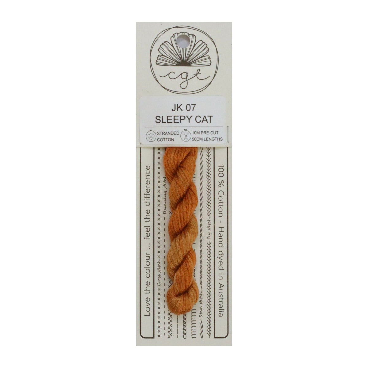 Sleepy Cat Stranded - Cottage Garden Threads Cotton Floss #JK07