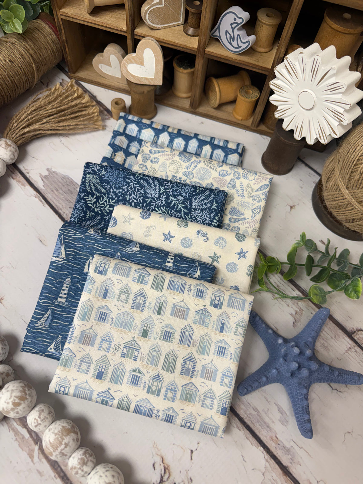 Driftwood by Makeower UK - 6 Piece Fat Quarter Bundle