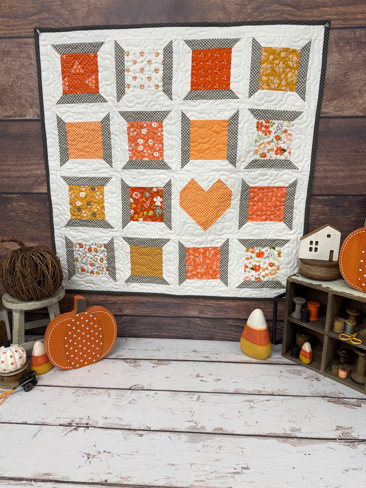 Spool Love Quilt Kit using Birch and Willow by Sherri & Chelsi for Moda