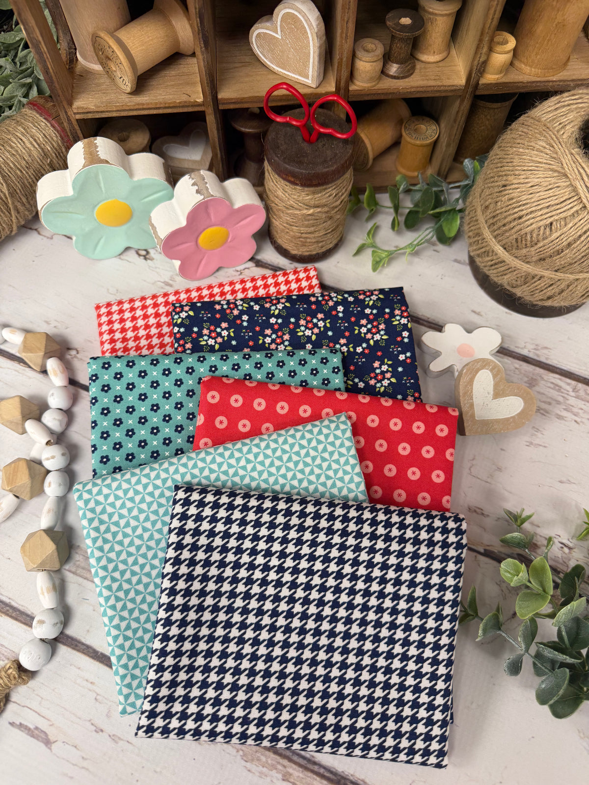 Delightfully Yours Bundle #2 by Sherri & Chelsi for Moda Fabrics - 6 Piece Fat Quarter Bundle