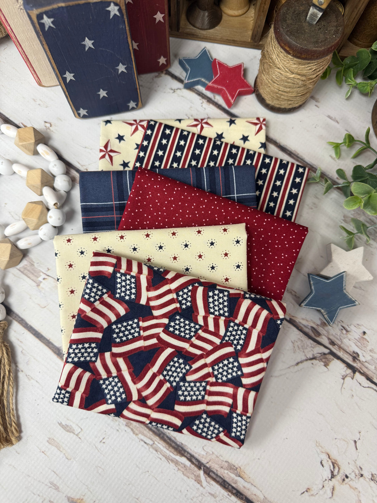 America 250 Years by Deb Strain for Moda Fabrics - 6 Piece Fat Quarter Bundle