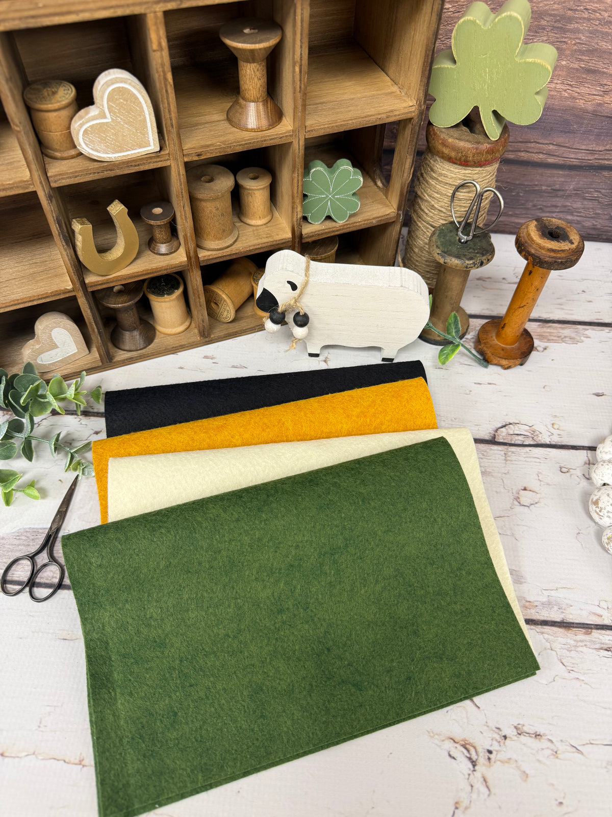 St. Patrick's Wool/Felt Bundle Curated by Primrose Cottage