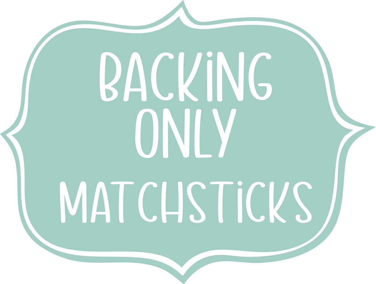 Matchsticks Backing Only Using Renew by Sandy Gervais
