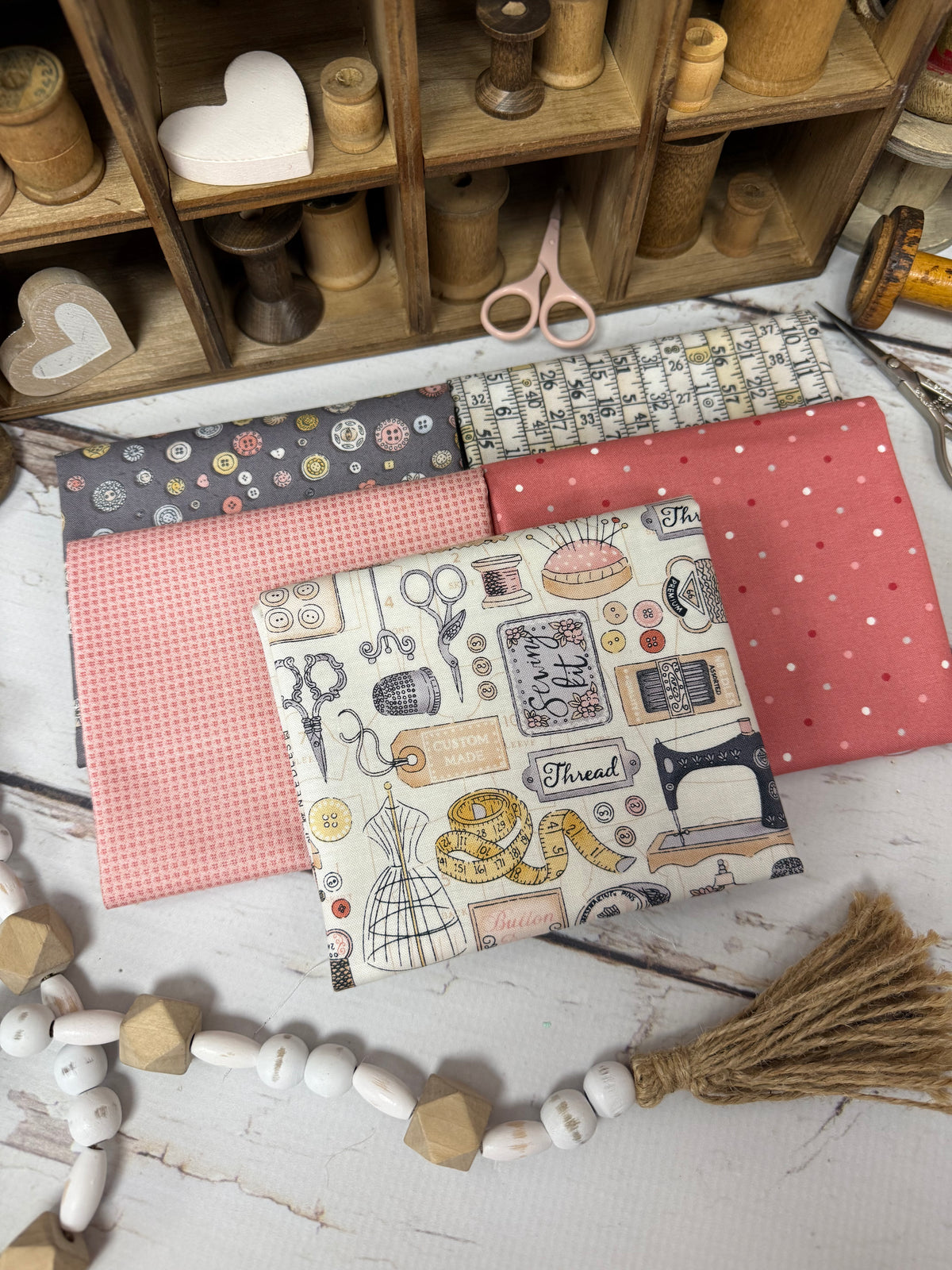 Happy Maker Bundle Curated by Primrose Cottage - 5 Piece Fat Quarter Bundle
