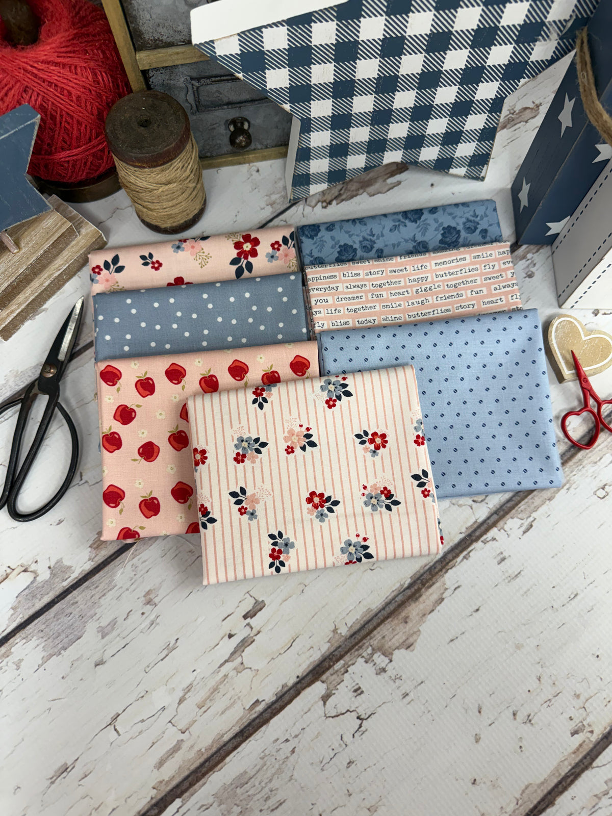 American Pie Bundle Curated by Primrose Cottage - 7 Piece Fat Quarter Bundle