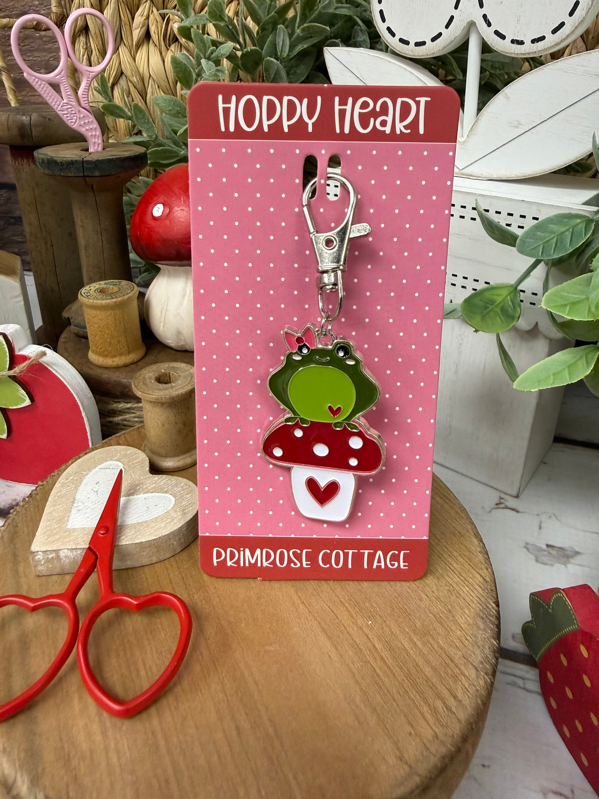 Hoppy Heart Charm by Primrose Cottage