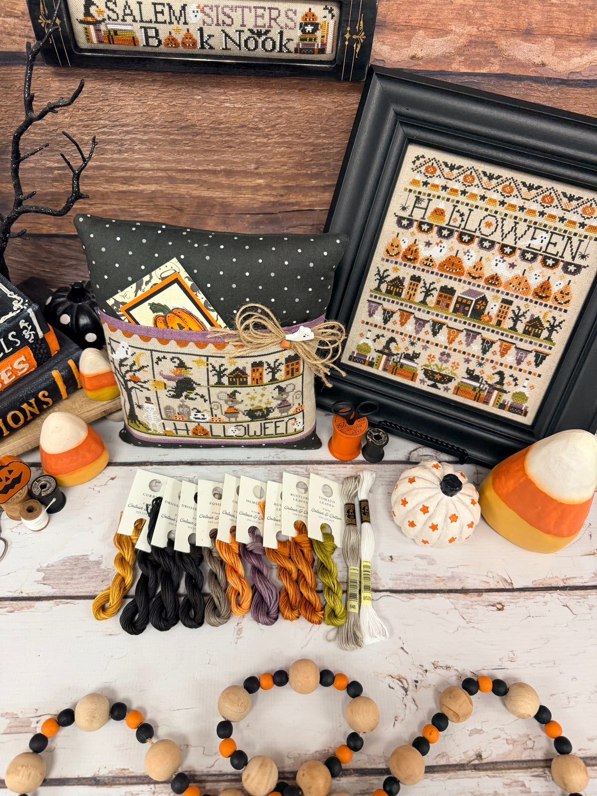 Master Floss Pack for Halloween Celebration, Holiday Sampling: Halloween, Salem Sisters Book Nook by Primrose Cottage