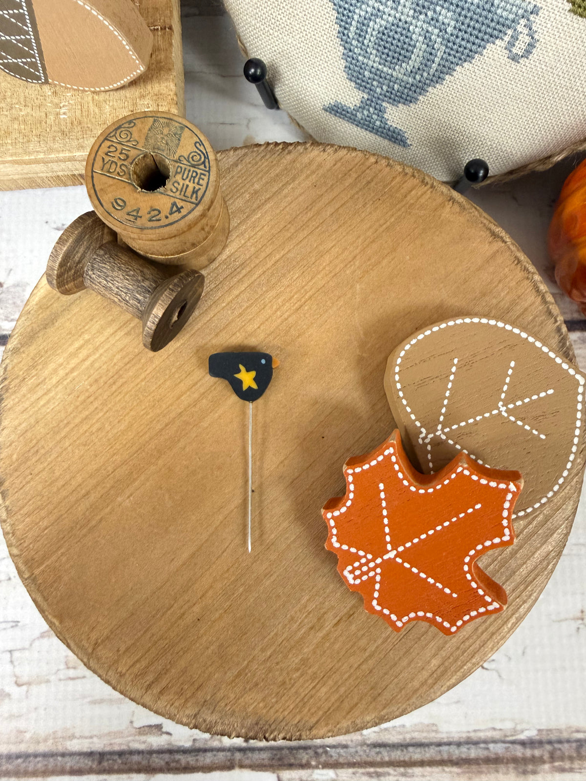 Crow Pin for Autumn Basket by Just Another Button Company