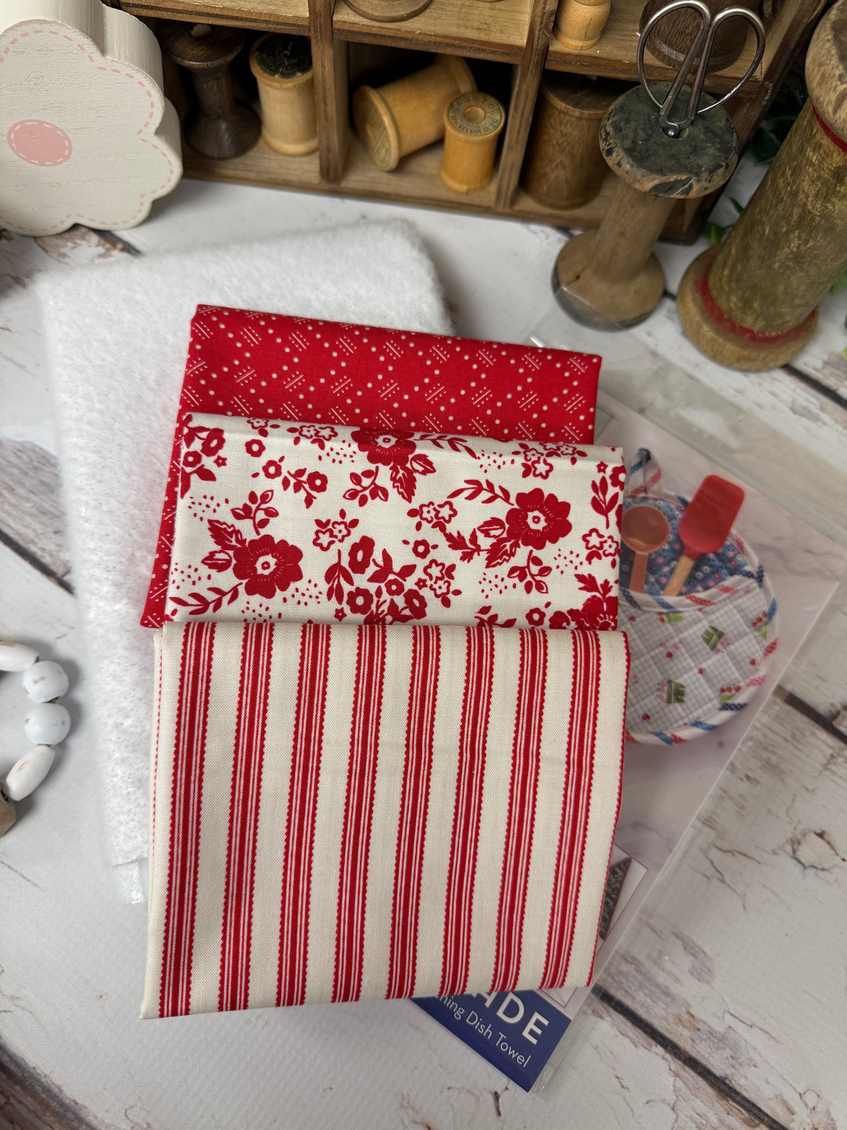 Potholder Parade Quilt Kit Using Fabrics Hand Picked By Primrose Cottage