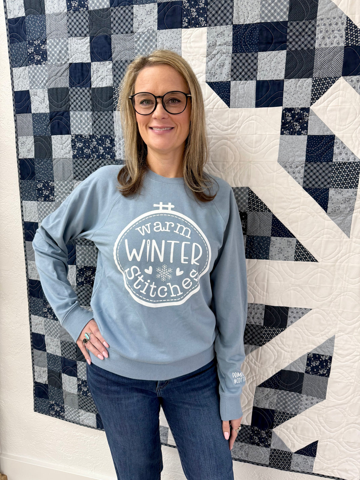 PRE-ORDER: Primrose Cottage Exclusive Unisex "Warm Winter Stitches" Sweatshirt -  Sizes XS - 3XL (Do NOT add any other items to this order!)