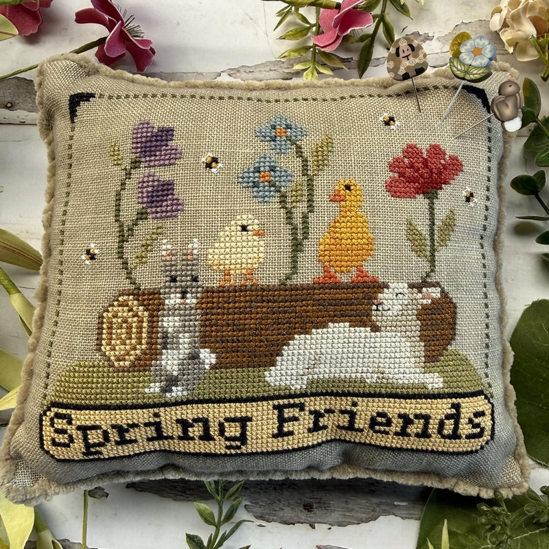 PRE-ORDER - Spring Friends Cross Stitch by Puntini Puntini - Paper Pattern