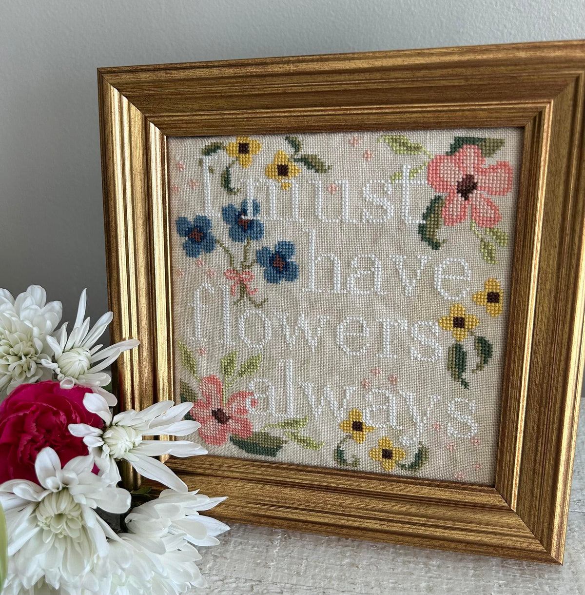 Pre-Order - Flowers Always Cross Stitch by Emily Call Stitching - Paper Pattern