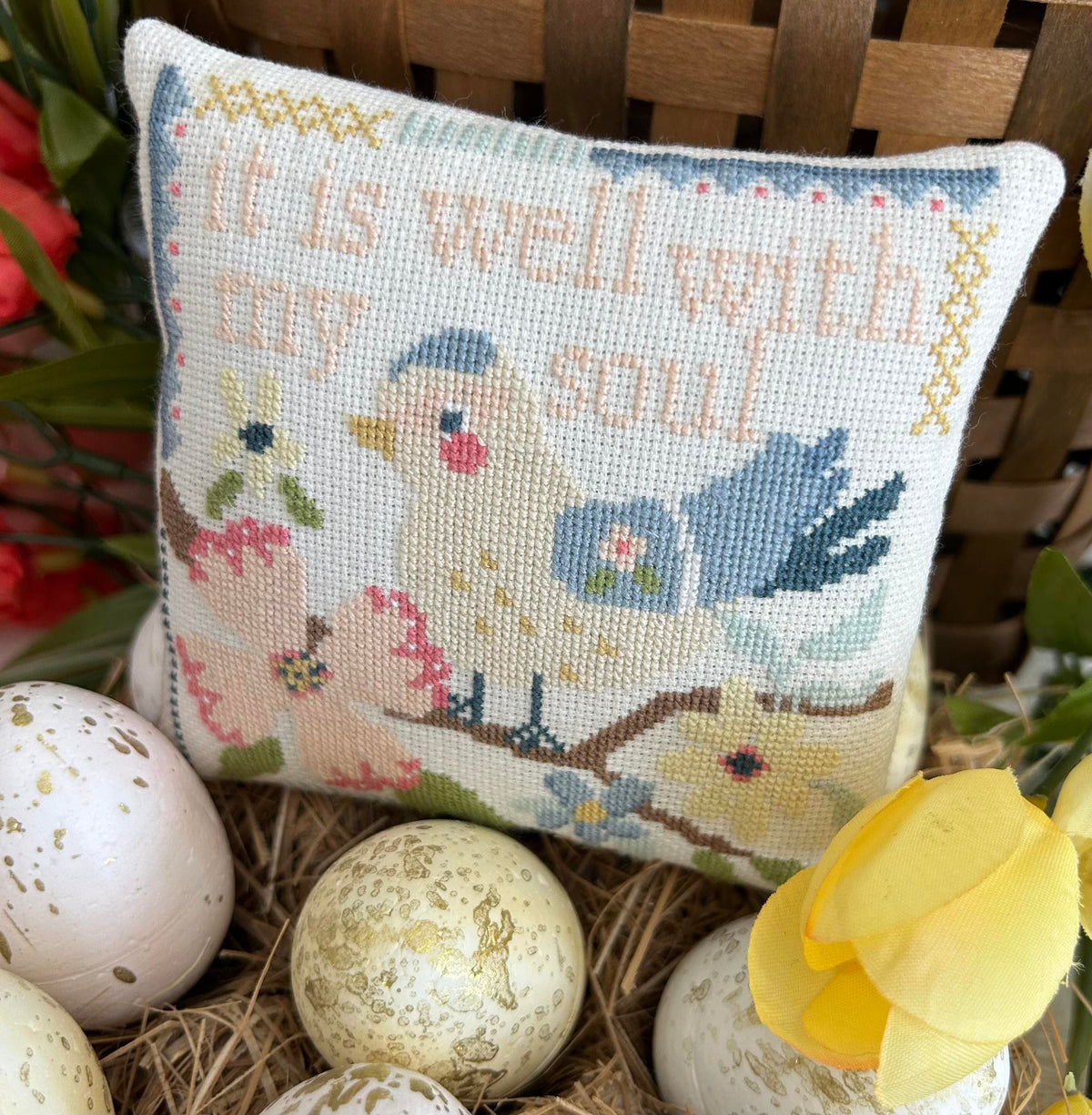 Pre-Order - It Is Well Cross Stitch by Emily Call Stitching - Paper Pattern