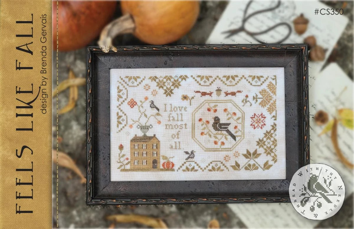 Feels Like Fall Cross Stitch by With Thy Needle & Thread - Paper Pattern
