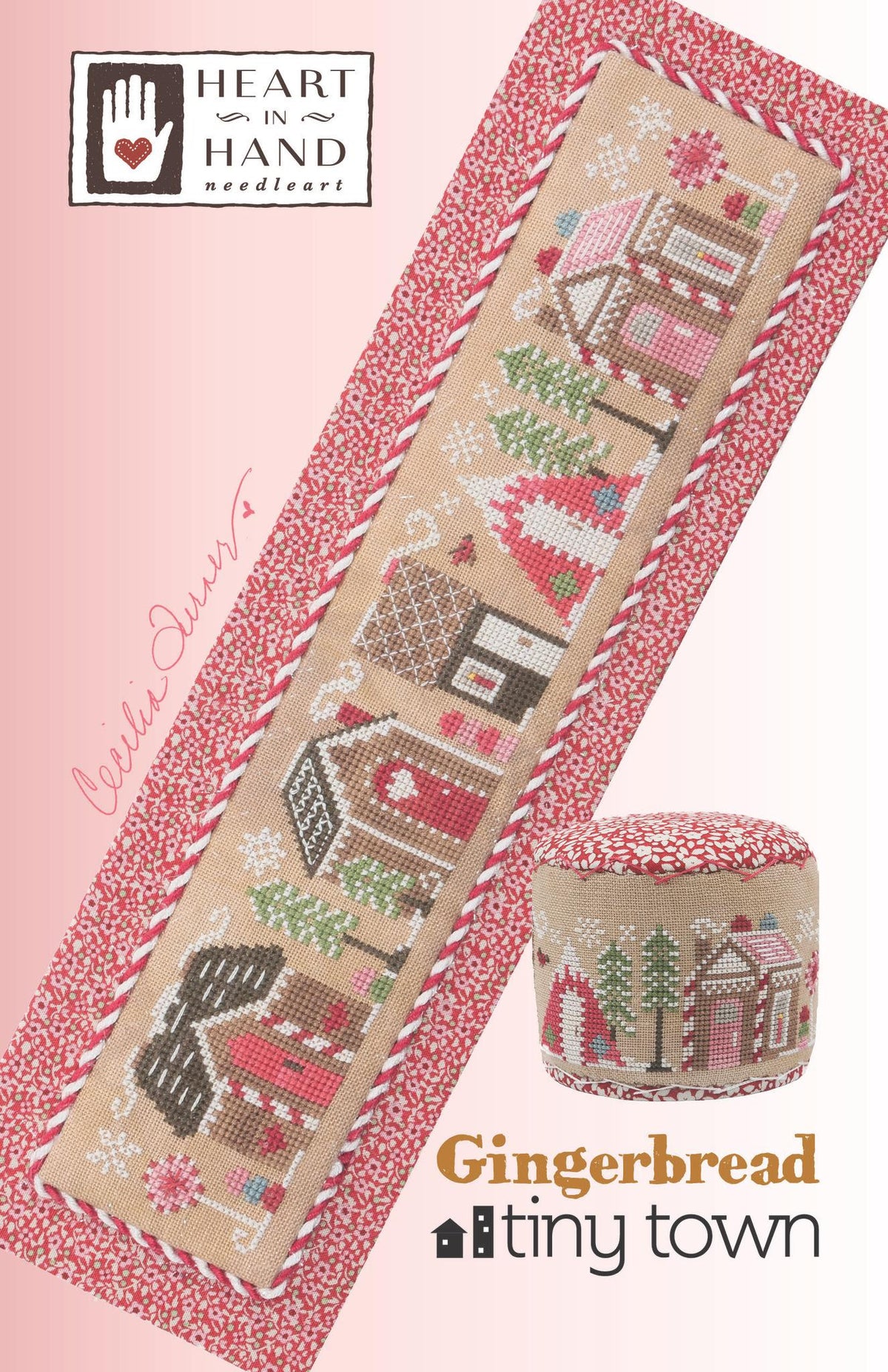 Gingerbread Tiny Town Cross Stitch by Heart in Hand Needleart - Paper Pattern