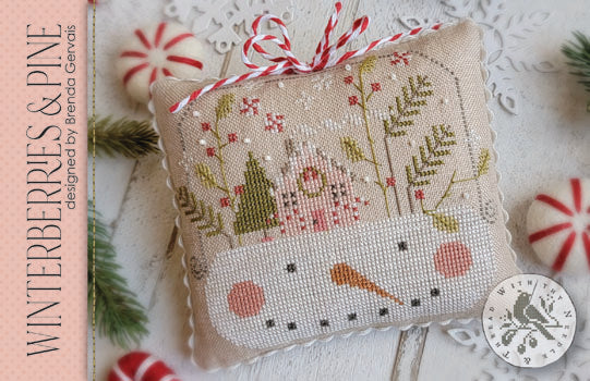 Winterberries & Pine Cross Stitch by With Thy Needle & Thread - Paper Pattern