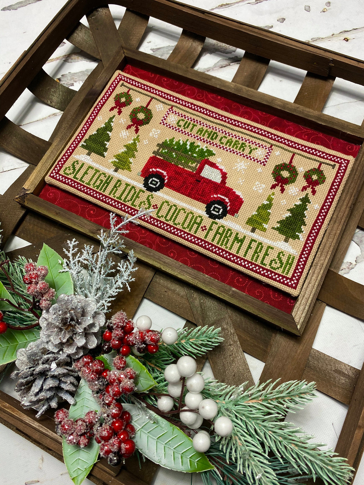 Christmas Tree Farm Cross Stitch by Katie Rogers of Primrose Cottage Stitches - PDF Pattern