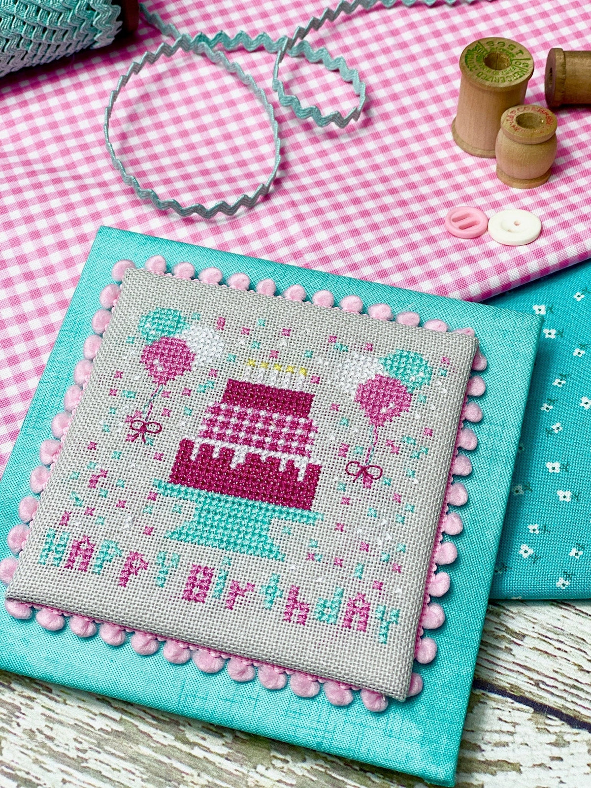 Happy Birthday Cross Stitch by Katie Rogers of Primrose Cottage Stitches - PDF Pattern