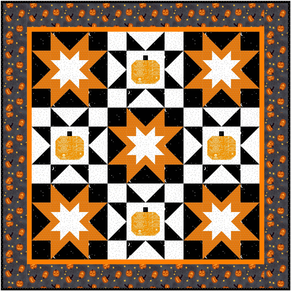 Pumpkin Spice by Lindsey Weight of Primrose Cottage Quilts - Quilt PDF Pattern