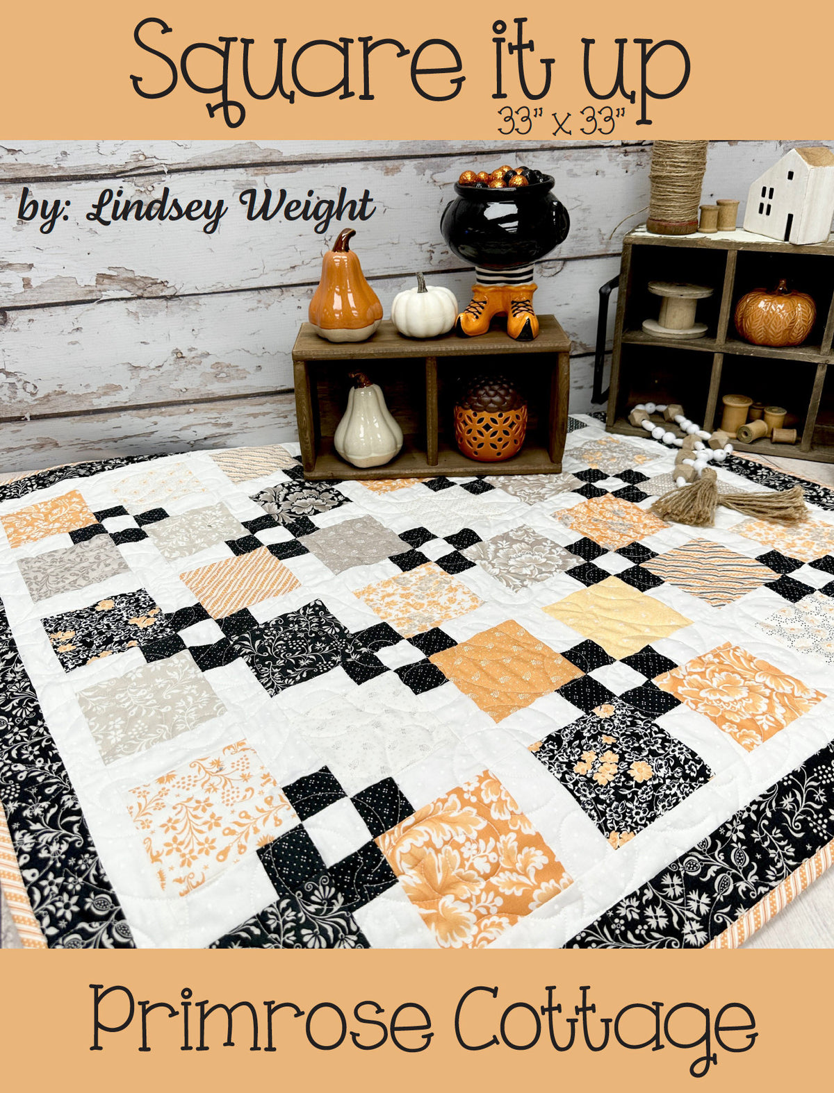 Square It Up by Lindsey Weight of Primrose Cottage Quilts - Table Topper PDF Pattern